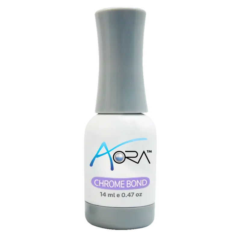 Aora Chrome Bond Base Coat – Metallic Chrome Adhesive Gel, 0.47 Oz 1
