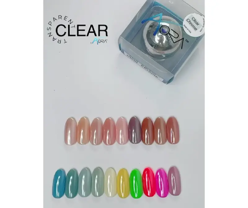 Aora Clear Chrome Powder – Transparent Reflective Finish, 3G 1