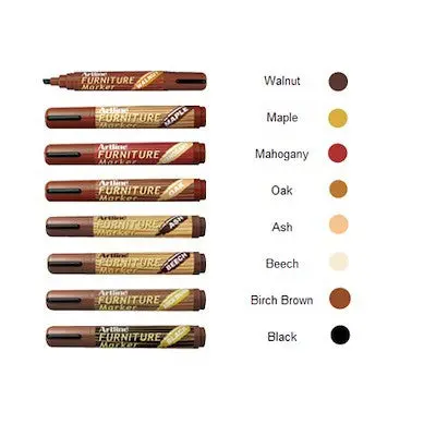 Artline Ek-95 Furniture Touch-Up Marker – Wood Grain Colors (Maple To Walnut) 1