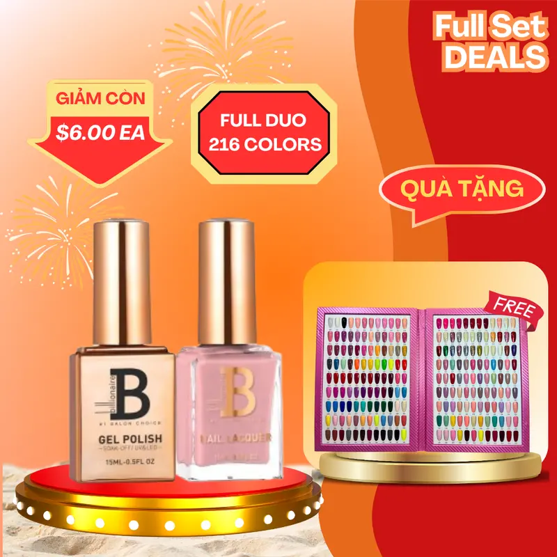 Billionaire Duo Matching Color Kit – 216 Shades + Dual Color Books + Complimentary Cat Eye Powder Set (24 Colors) 1