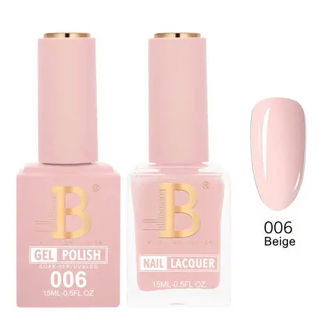 Billionaire Imperial Duo Nail Gel Set – Beige Shade (006) Creamy Matte & Gloss Pair 1