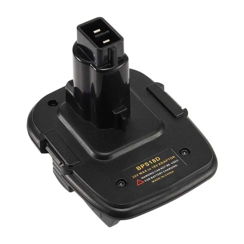 Black+Decker/Porter-Cable/Stanley 18V–20V To Dewalt 18V Nicad Battery Adapter With Usb Charging Port 1