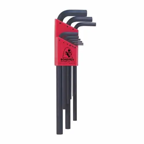 Bondhus Long-Reach Hex L-Wrench Set – 9-Piece Metric (1.5–10 Mm) 1