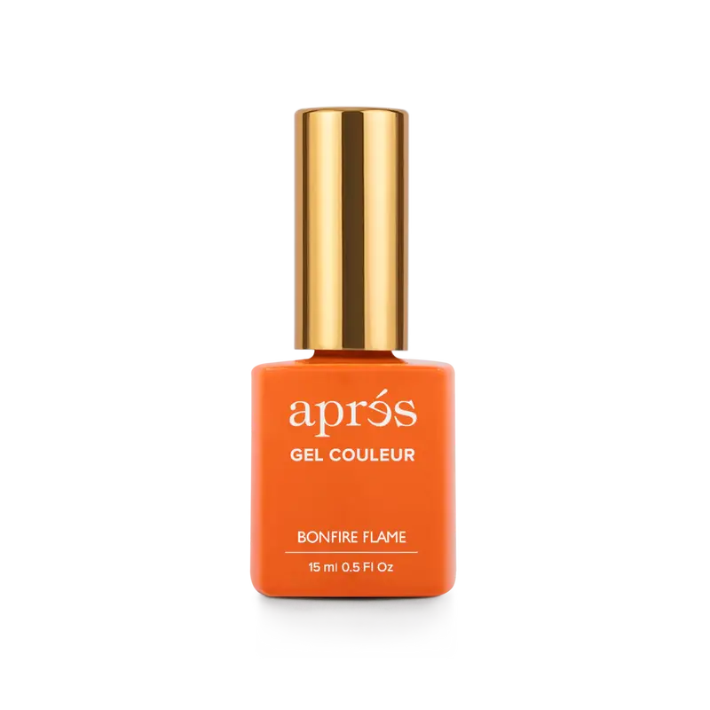 Bonfire Flame Gel Polish By Apres – Warm Red-Orange Tone, J16 1