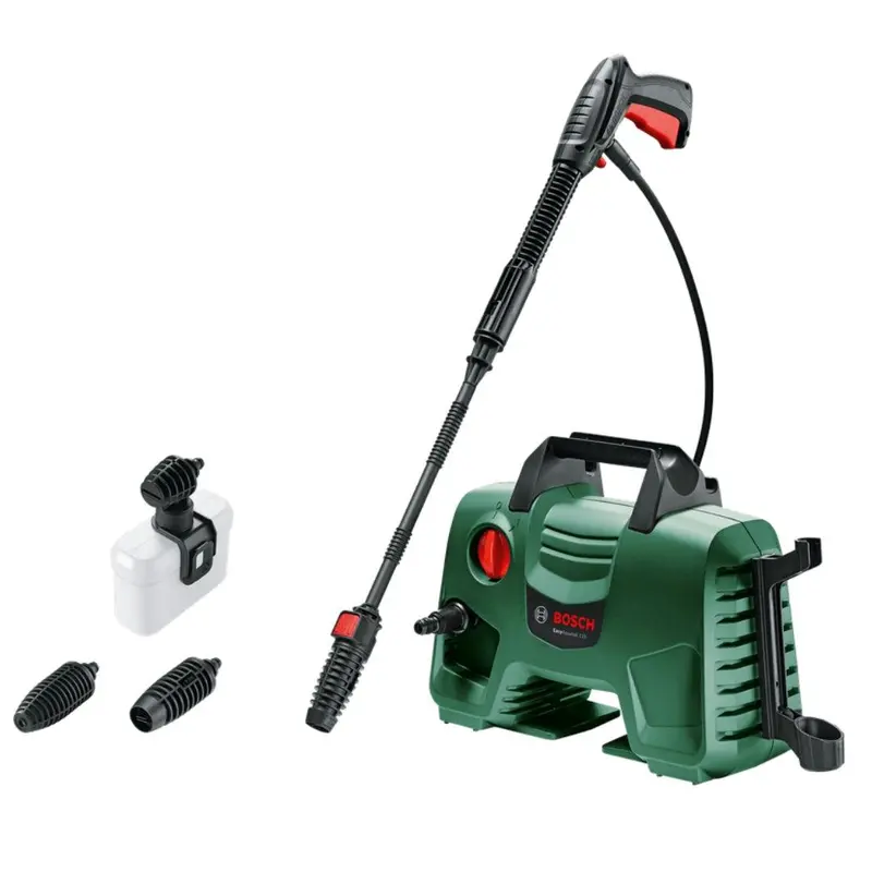 Bosch Easyaquatak 110 Bar Compact Pressure Washer – 1300W, 330 L/H, Full Accessory Pack 1