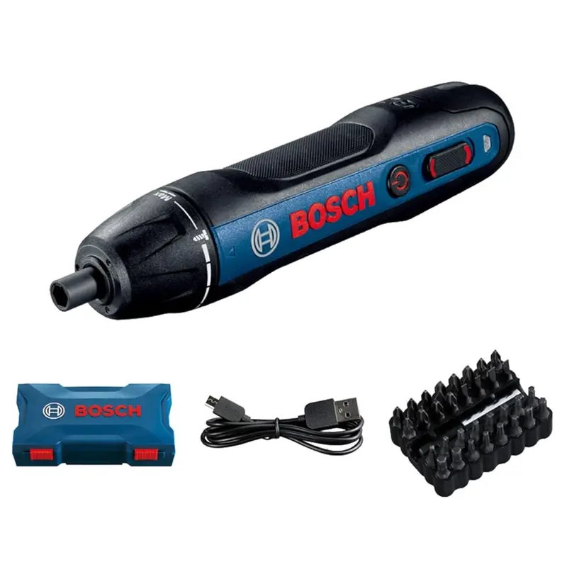 Bosch Go 2.0 Cordless Screwdriver Kit – 33-Bit Set, Dual Torque (2.5/5 Nm), 360 Rpm, 3.6V 1