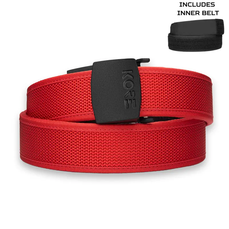 C1 Competition Belt Kit – Red 1.5" Precision Shooting Belt 1