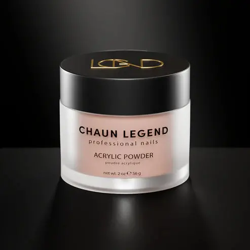 Chaun Legend Crème Brûlée Acrylic Powder – 2 Oz Caramel-Toned Nail Builder 1