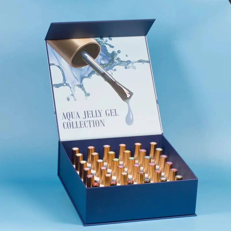 Chisel Aqua Jelly Gel Polish Line – 36 Translucent, Jelly-Finish Colors With Free Sample & Magnet 1