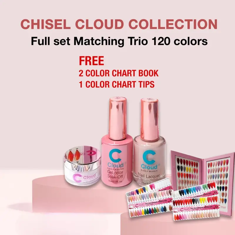 Chisel Cloud Florida Collection: Matching Trio Set – 120 Colors + 2 Color Chart Books & 1 Quick-Reference Chart 1