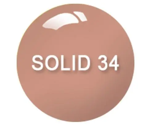 Chisel Nail Art Dipping Powder – Solid34 Shade, 2 Oz 1