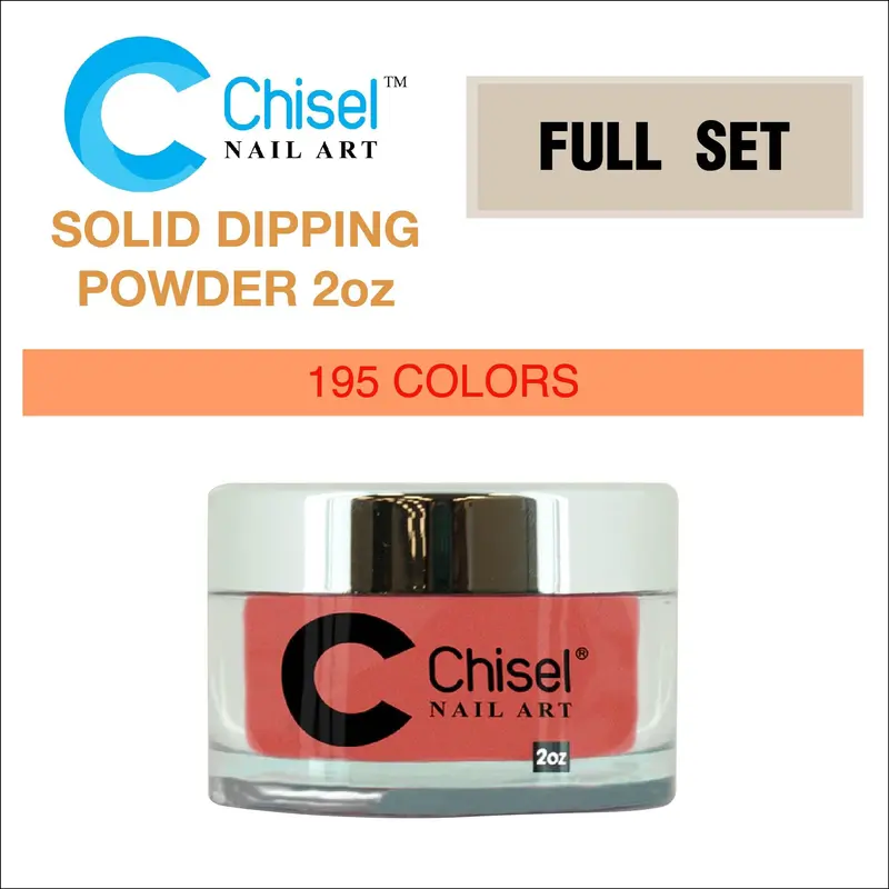 Chisel Nail Dipping Powder – 2 Oz Solid Collection (195 Colors) 1