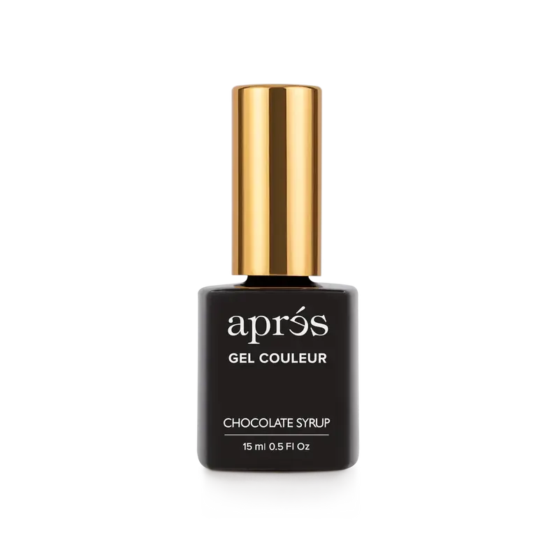 Chocolate Syrup Gel Polish – Velvety Dark Brown, J12 1