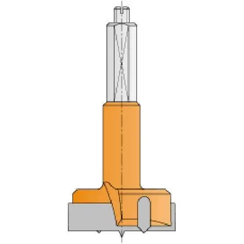 Cmt 369.250.11 Right-Hand Hinge Boring Bit — 25 Mm X 70 Mm 1