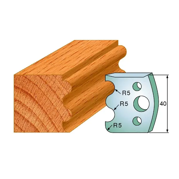 Cmt 690.006 Dual Profiled Shaper Knife Pair For Cabinetmaking 1