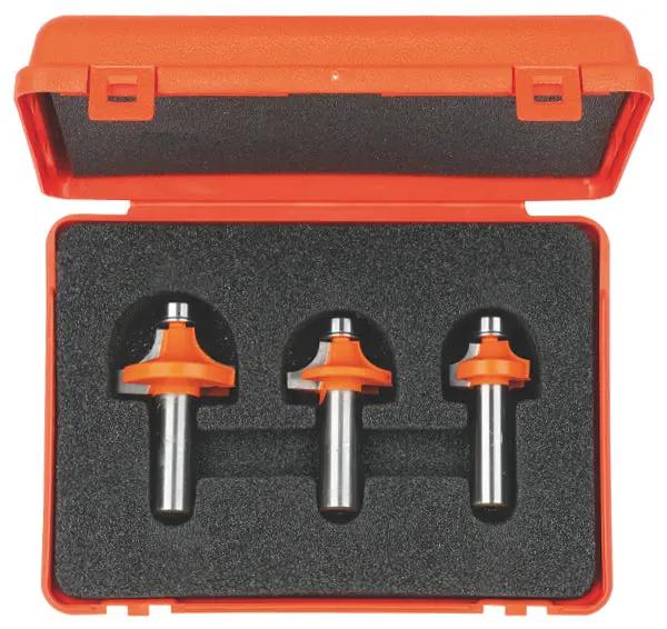 Cmt Orange Roundover Bit Set – Three-Size Kit (1/4", 3/8", 1/2") 1