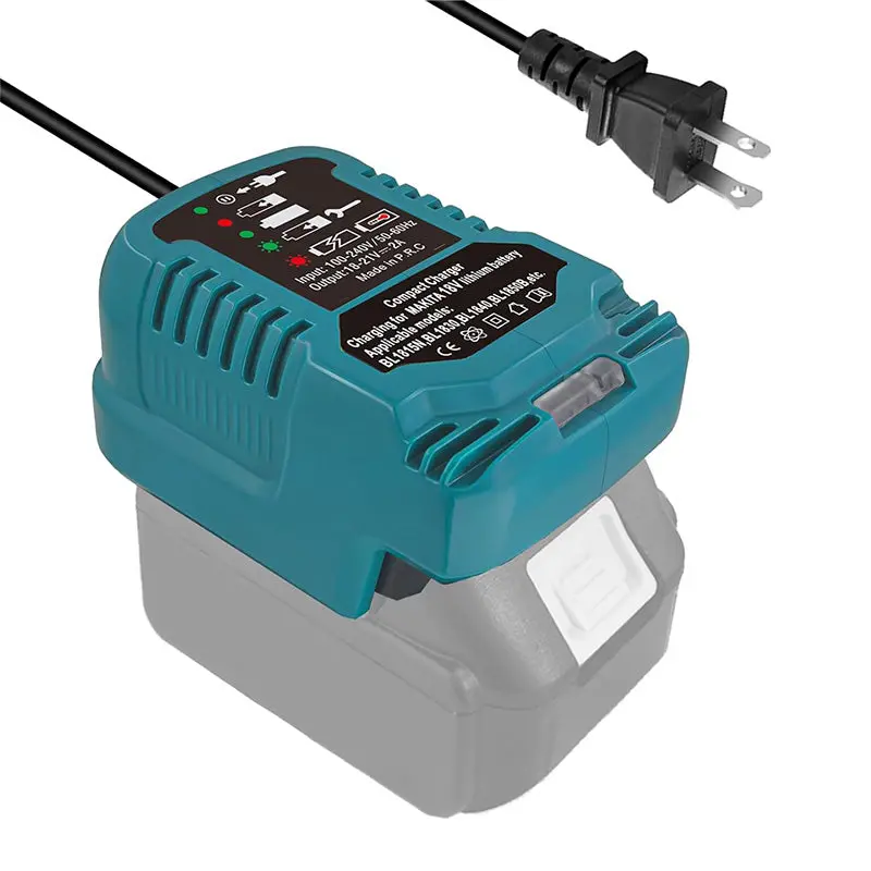 Compact Makita 18V Power Tool Battery Charger — Led Display & Smart Overcharge Protection 1
