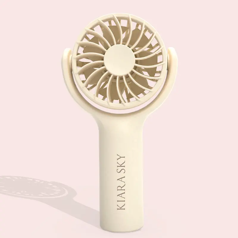 Compact Mini Desk Fan – Beige Finish 1