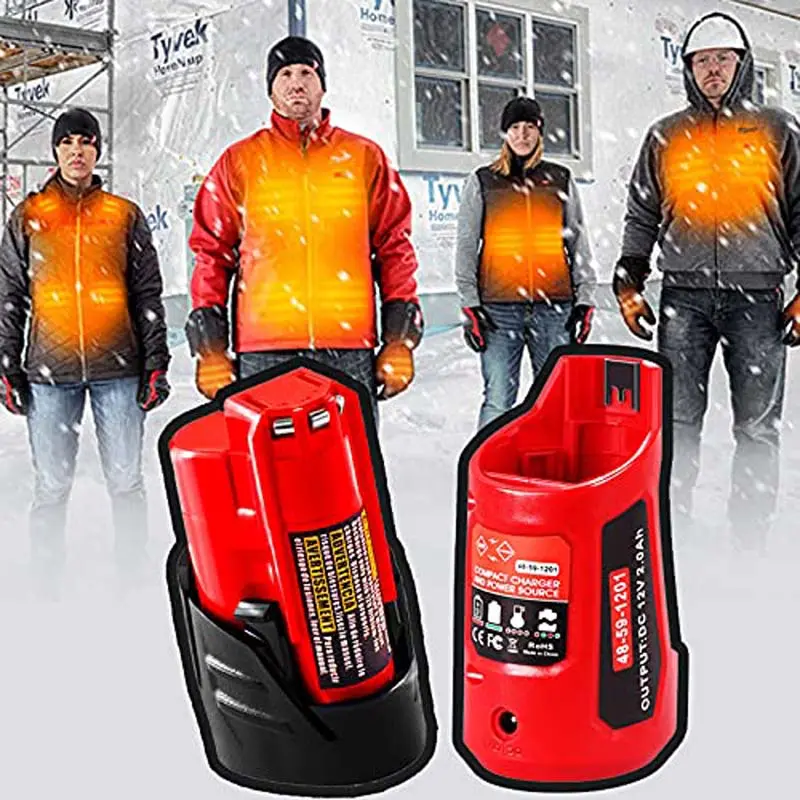 Compact Portable Power Adapter For Milwaukee M12 12V Li-Ion Batteries 1
