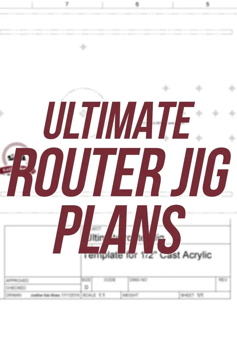 Complete Router Jig Blueprint Package — Full-Size Construction Plans 1