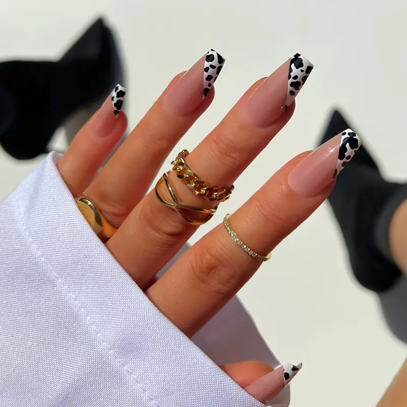 Cow Print Nail Art Stickers 1