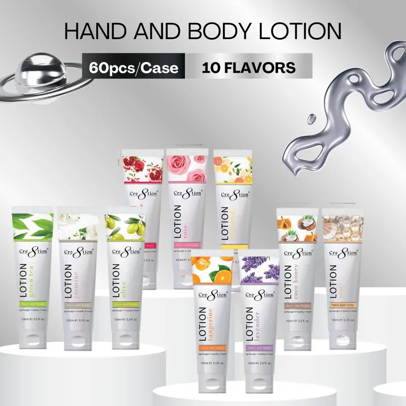Cre8Tion 10-Variety Hand & Body Lotion Assortment – Mix & Match Scents, 60 Units/Case 1