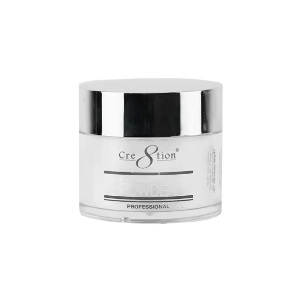 Cre8Tion Acrylic Powder – American White, 1.7Oz Opaque & Smooth Finish 1