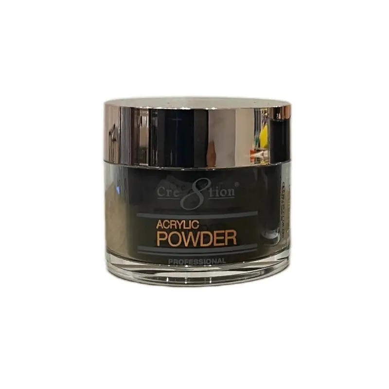 Cre8Tion Acrylic Powder – Deep Matte Black, 1.7Oz Professional Grade 1