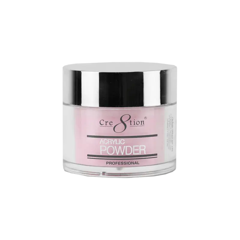 Cre8Tion Acrylic Powder – Glitter Pink (Transparent Base), 1.7Oz Sparkle-Infused Formula 1