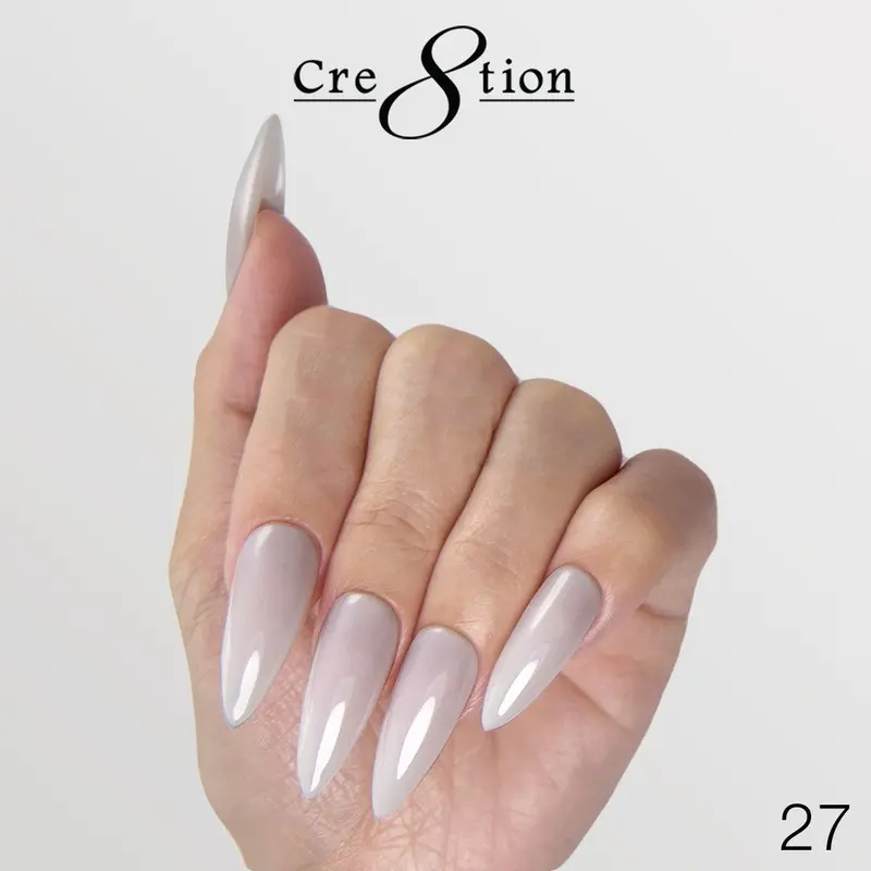 Cre8Tion Brush-On Builder Gel – Sheer Overlay Formula, 0.5 Oz (Shade 27) 1