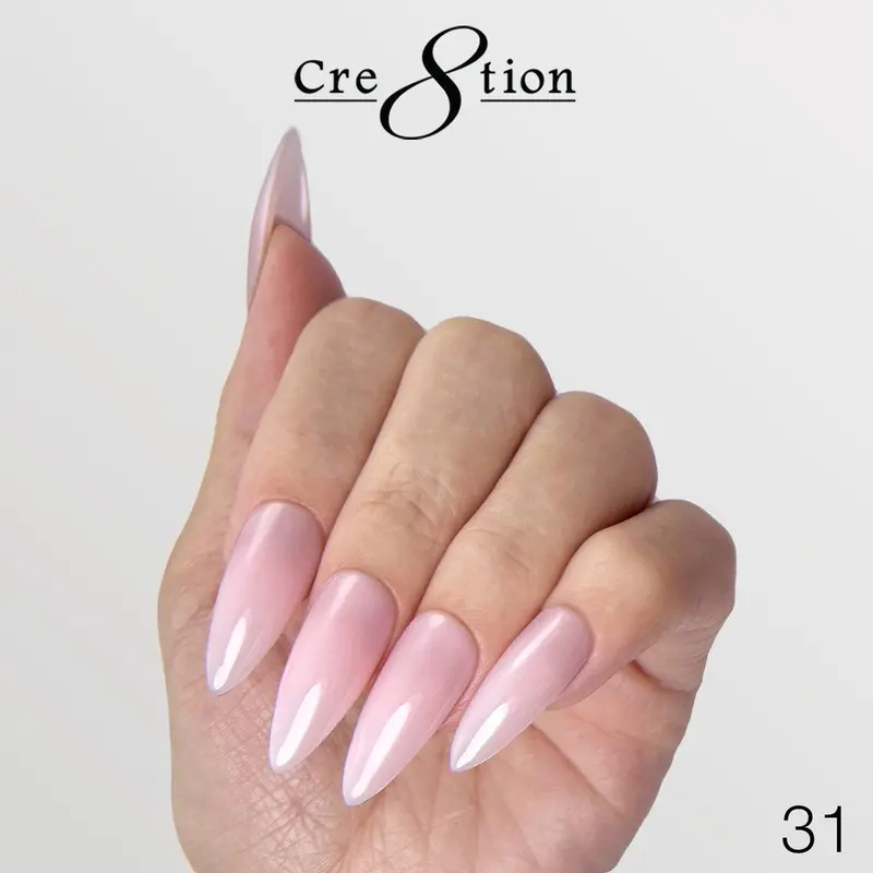 Cre8Tion Brush-On Builder Gel – Sheer Overlay Formula, 0.5 Oz (Shade 31) 1