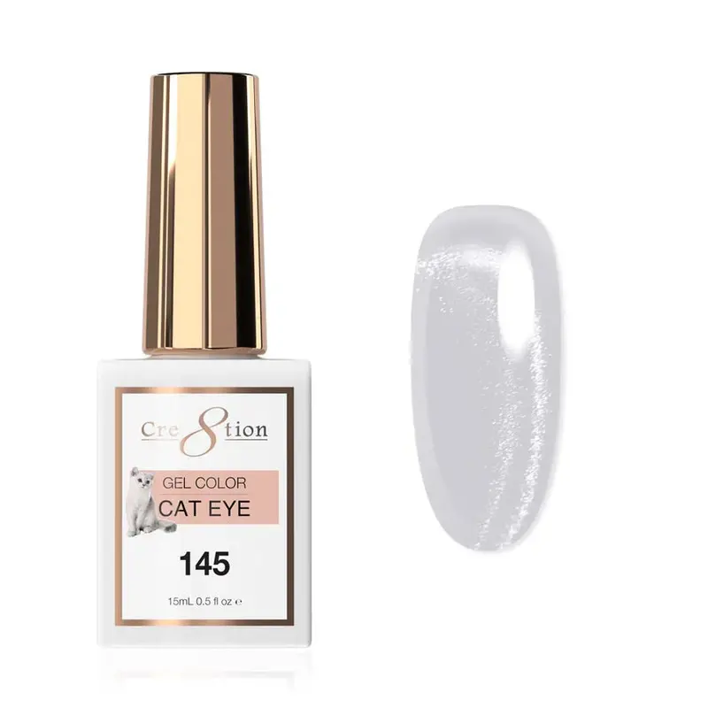 Cre8Tion Cat Eye Gel Polish #145 – 0.5 Oz Enhanced Magnet Response For Sharp Lines 1