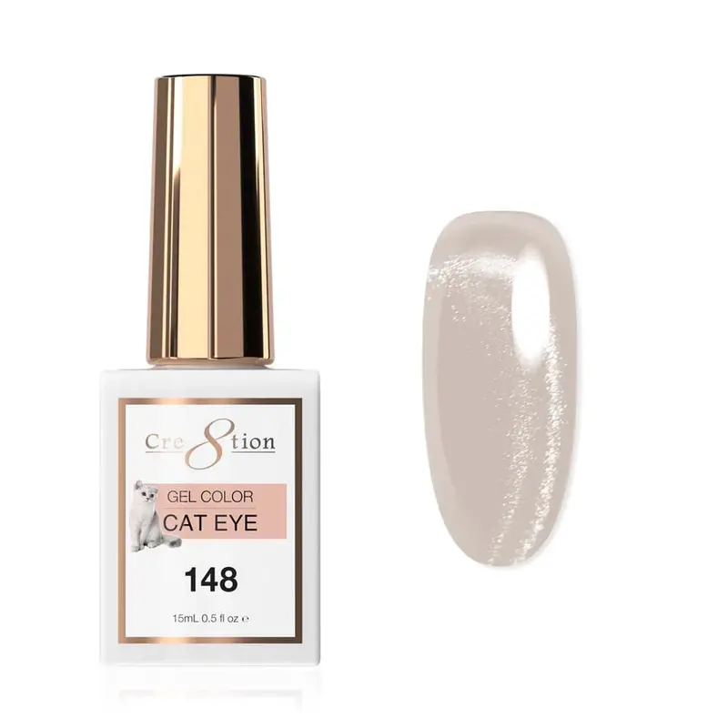Cre8Tion Cat Eye Gel Polish #148 – 0.5 Oz Smudge-Free, Precision Application 1