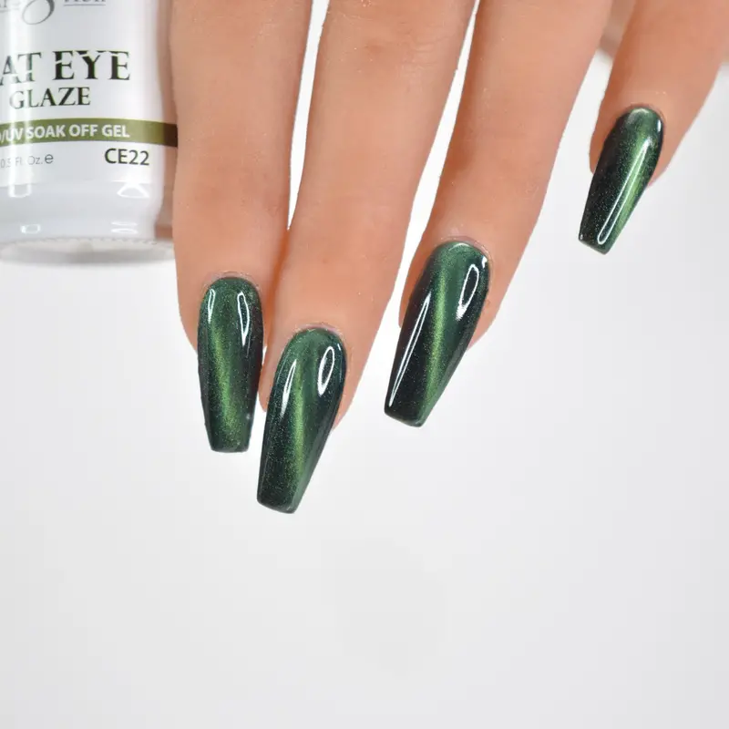 Cre8Tion Cat Eye Glaze Gel Polish – Enhanced Magnetic Sheen Ce22 – 0.5 Oz 1