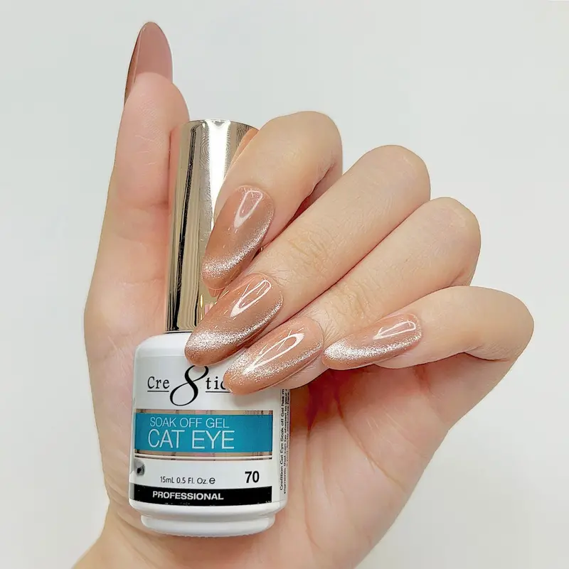 Cre8Tion Cat Eye Soak-Off Gel – 0.5 Oz Bottle, Shade #70 1