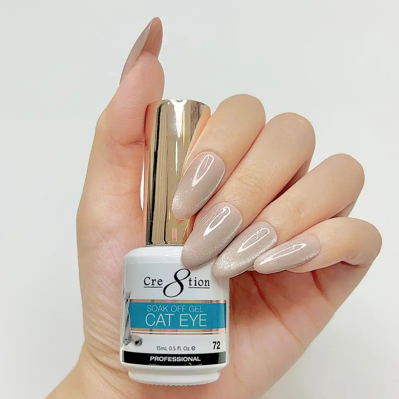 Cre8Tion Cat Eye Soak-Off Gel – 0.5 Oz Bottle, Shade #72 1
