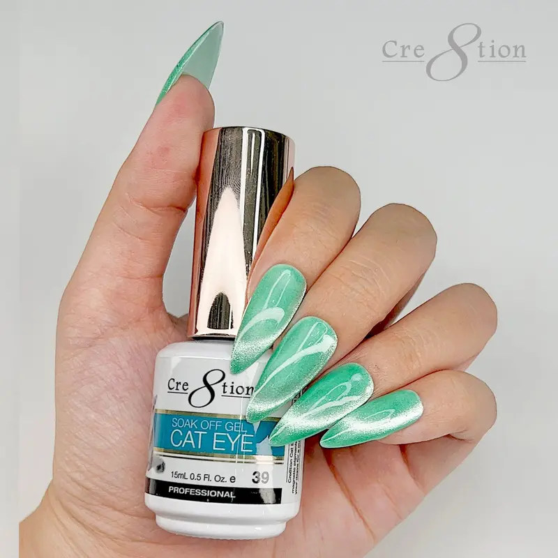 Cre8Tion Cat Eye Soak-Off Gel Polish – 0.5 Oz, Shade 39 1