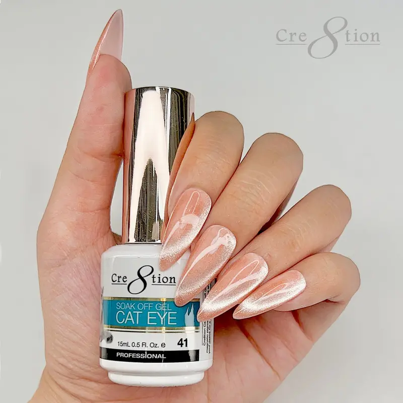 Cre8Tion Cat Eye Soak-Off Gel Polish – 0.5 Oz, Shade 41 1