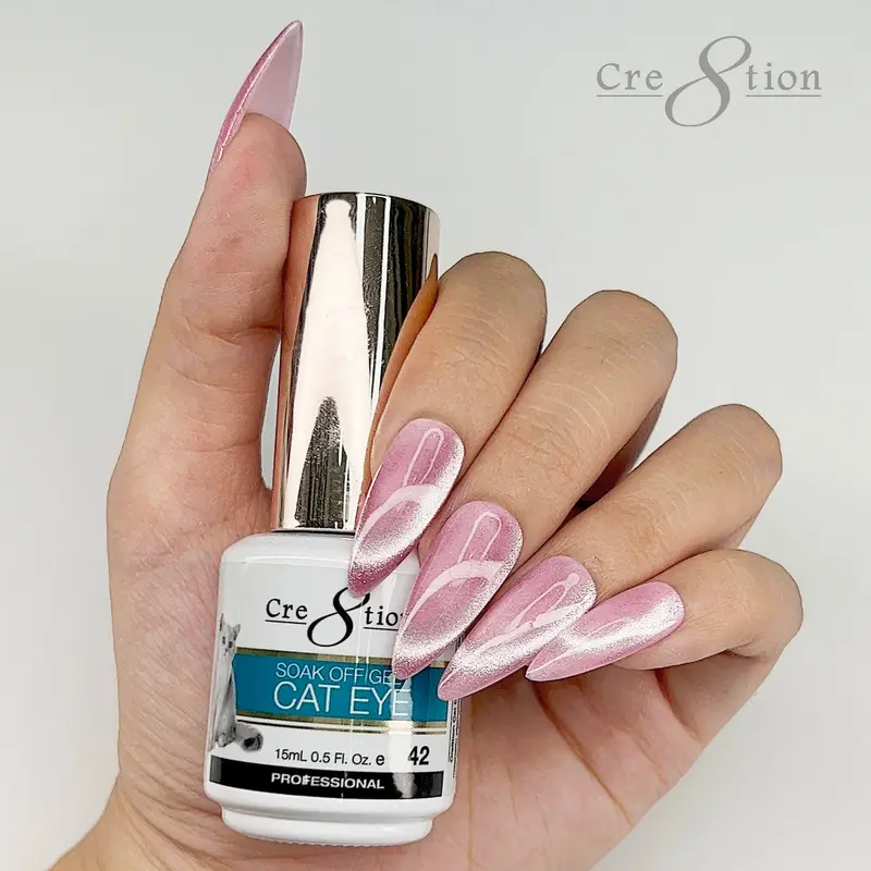 Cre8Tion Cat Eye Soak-Off Gel Polish – 0.5 Oz, Shade 42 1