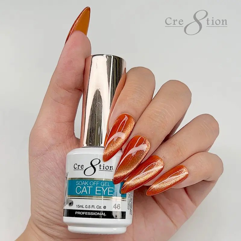 Cre8Tion Cat Eye Soak-Off Gel Polish – 0.5 Oz, Shade 46 1