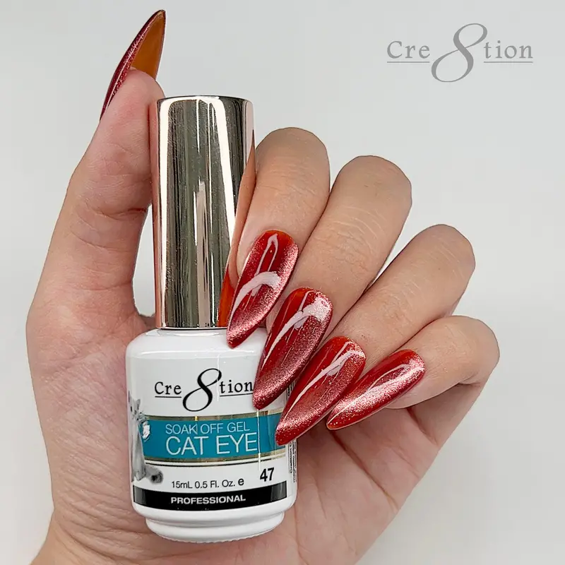 Cre8Tion Cat Eye Soak-Off Gel Polish – 0.5 Oz, Shade 47 1