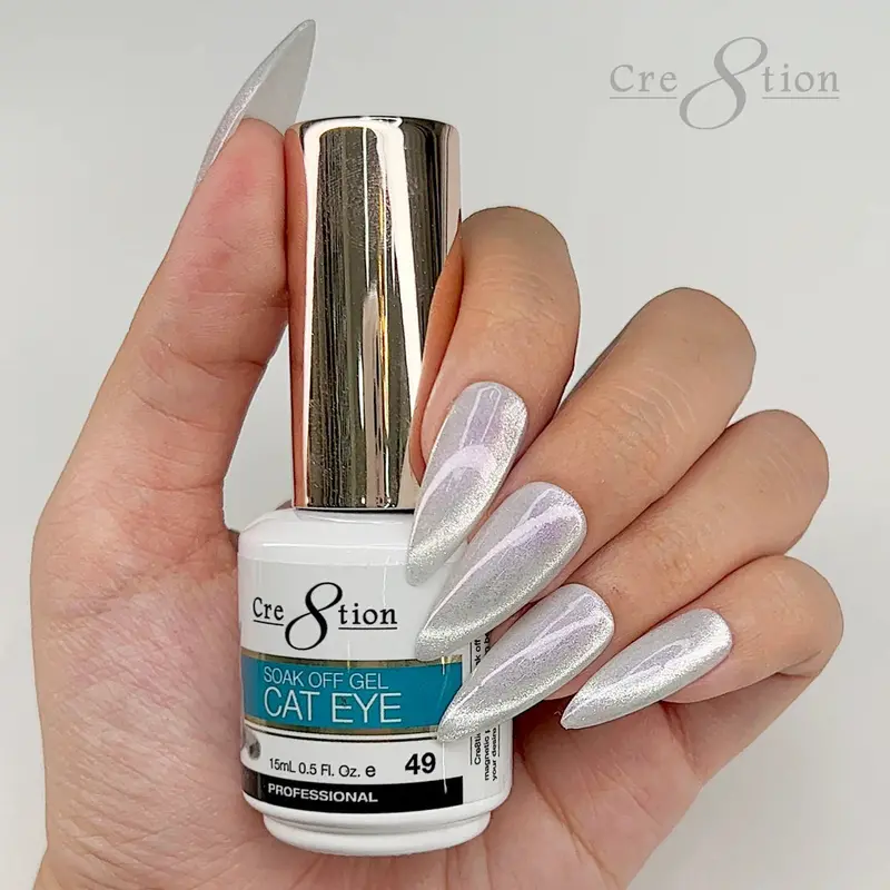 Cre8Tion Cat Eye Soak-Off Gel Polish – 0.5 Oz, Shade 49 1