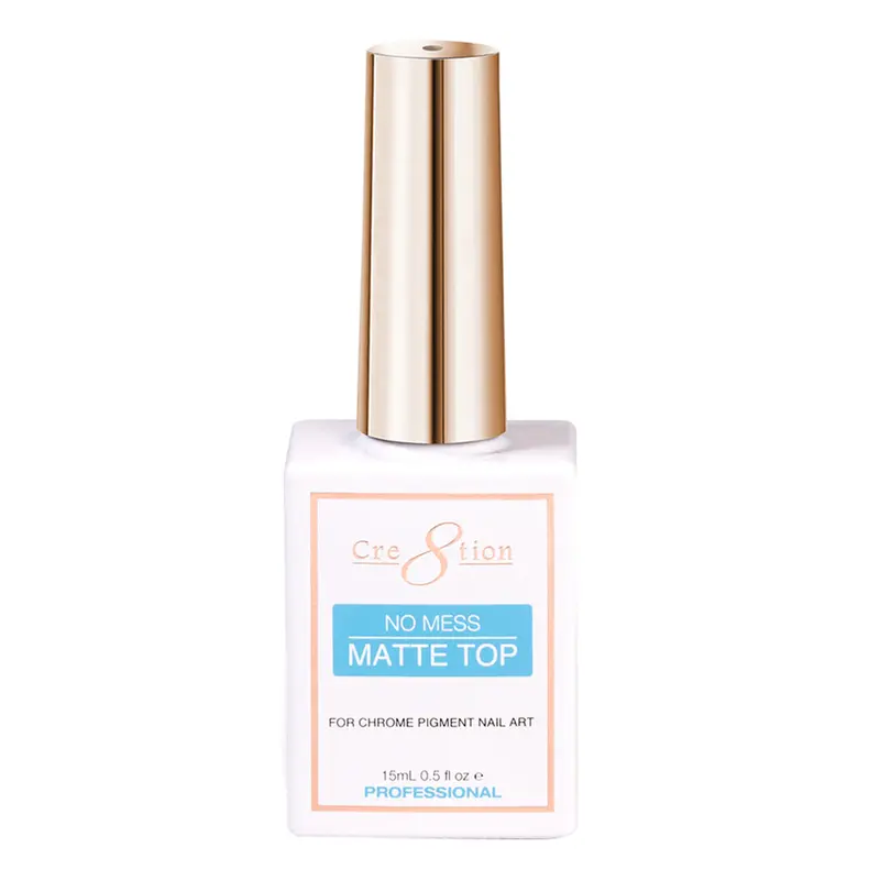 Cre8Tion Chrome Matte Top Gel Polish – No-Mess Finish (0.5 Oz) – Bfcm 25 Deal 1