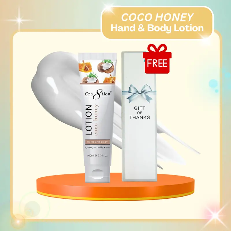 Cre8Tion Coconut Honey Hand & Body Lotion – 100 Ml (3.3 Fl Oz), 60 Units/Case 1
