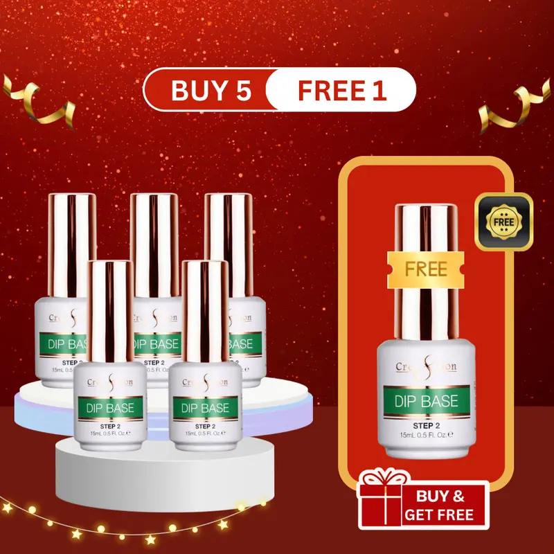Cre8Tion Dip Base Gel – Professional Adhesion Booster (0.5 Oz) – Buy 5, Get 1 Free 1