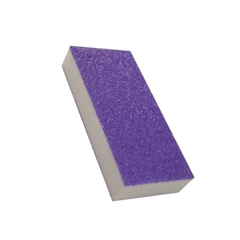 Cre8Tion Disposable Slim Buffer – Purple/White Grit (60/100) For Natural Nails 1