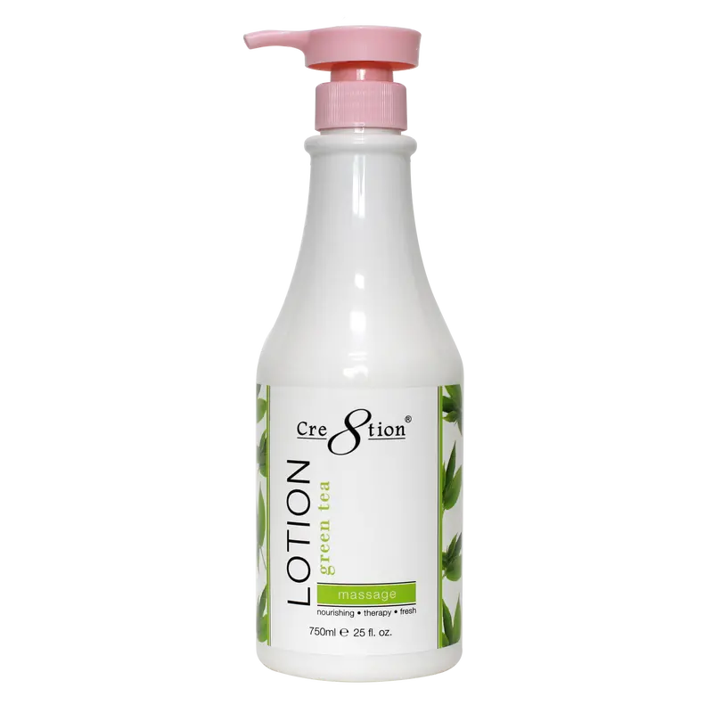 Cre8Tion Green Tea Hand & Body Lotion – 25 Oz Bulk Size, 12 Units/Case (84 Cases/Pallet) 1
