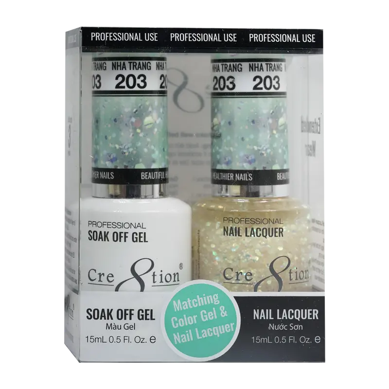 Cre8Tion Just A Splash Pastel Gel Nail Polish Duo 1