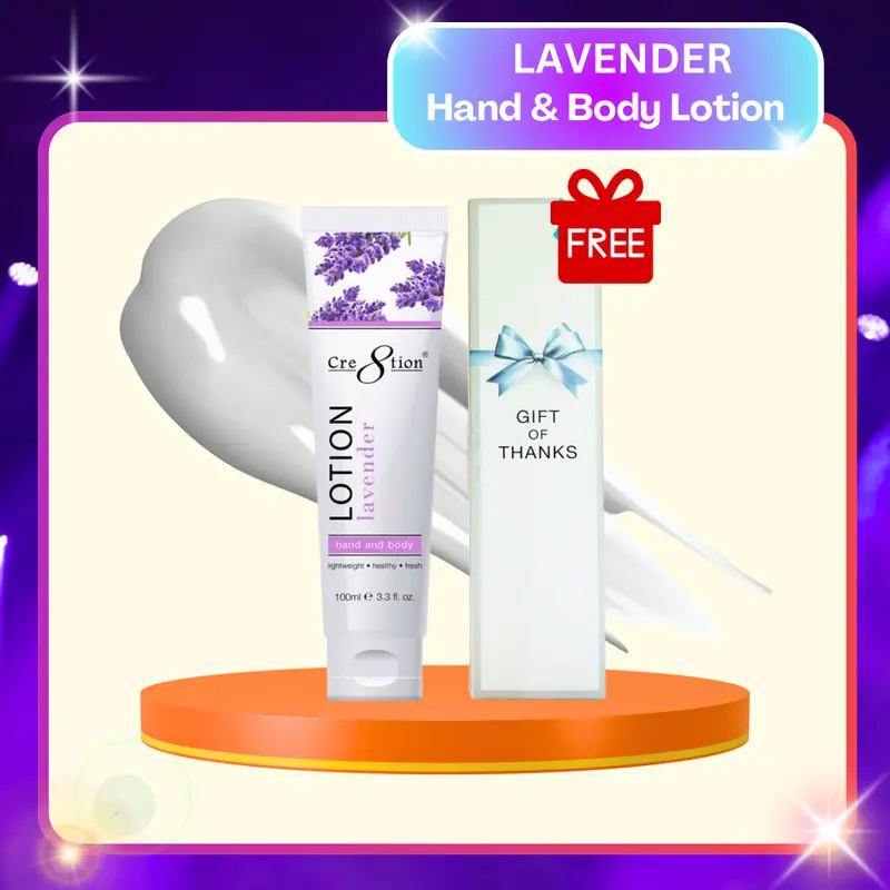 Cre8Tion Lavender Hand & Body Lotion – 100 Ml (3.3 Fl Oz), 60 Units/Case 1