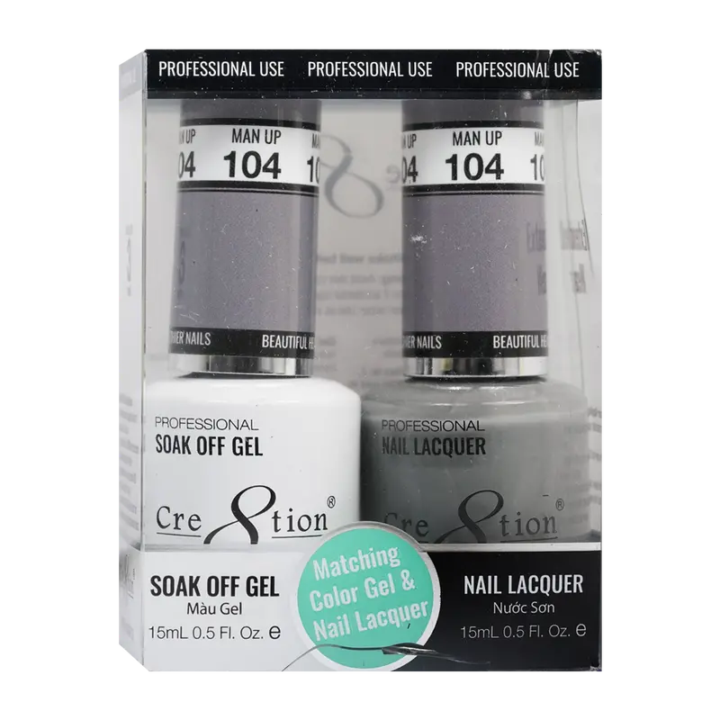 Cre8Tion Man Up Gel Polish & Complementary Nail Lacquer 1
